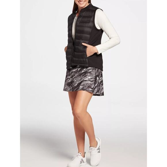 NWT SLAZENGER Tech Down Quilted Black Golf Puffer Vest Womens‎ Size XS MSRP $80 - Picture 1 of 10